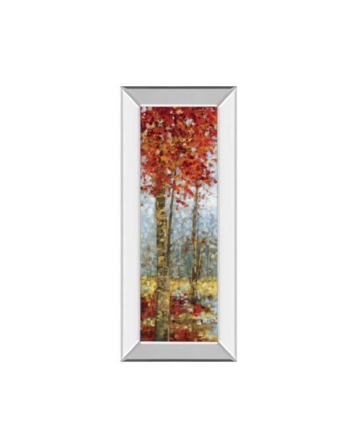Classy Art Crimson Woods By Carmen Dolce Mirror Framed Print Wall Art Collection