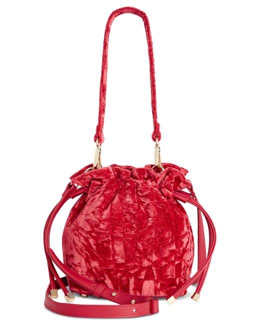 I.N.C. International Concepts Meliss Small Velvet Bucket Bag Created for