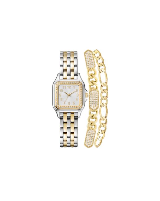 Jessica Carlyle Analog Tone and Gold-Tone Metal Alloy Watch 26mm 3 Pieces Gold