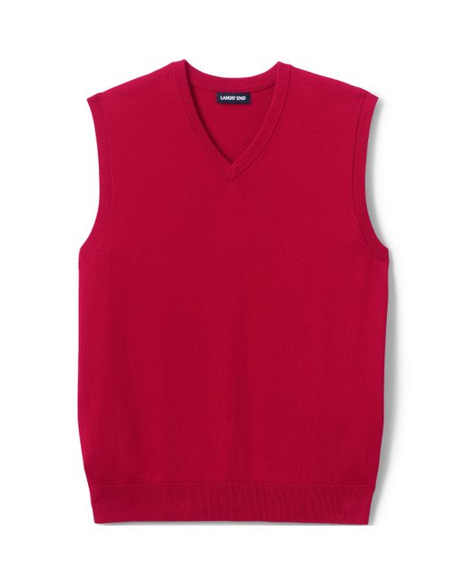 Lands' End School Uniform Cotton Modal Fine Gauge Sweater Vest