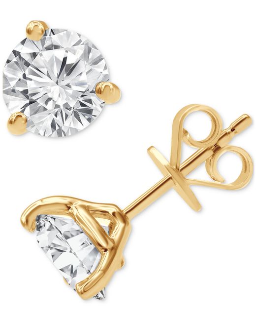 Badgley Mischka Certified Lab Grown Diamond Stud Earrings 3 ct. t.w. 14k Gold