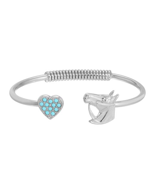 2028 Crystal Heart Cuff Bracelet