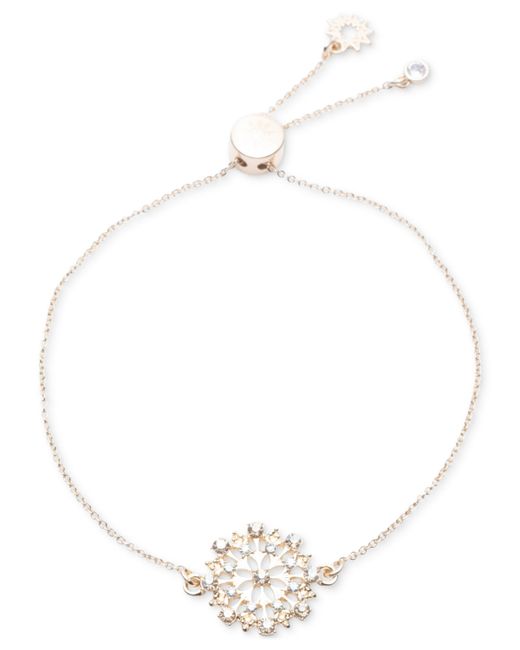 Marchesa Crystal Open Floral Slider Bracelet