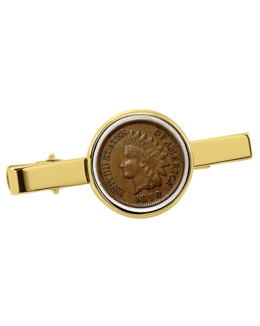 American Coin Treasures 1800s Indian Penny Coin Tie Clip