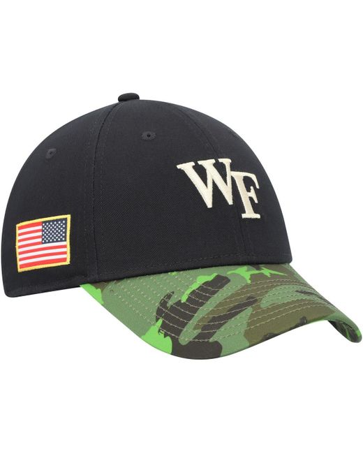 Nike Camo Wake Forest Demon Deacons Veterans Day 2Tone Legacy91 Adjustable Hat