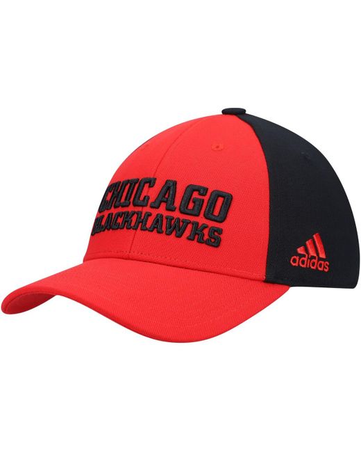 Adidas Chicago Blackhawks Locker Room Adjustable Hat