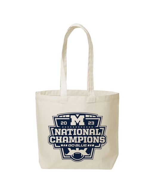 Indigo Falls Michigan Wolverines College Football Playoff 2023 National Champions Daily Grind Tote Bag