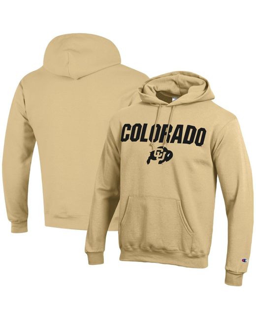 Champion Colorado Buffaloes Straight Over Logo Powerblend Pullover Hoodie