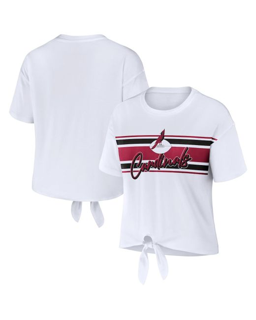 Wear By Erin Andrews Arizona Cardinals Front Tie Retro T-shirt