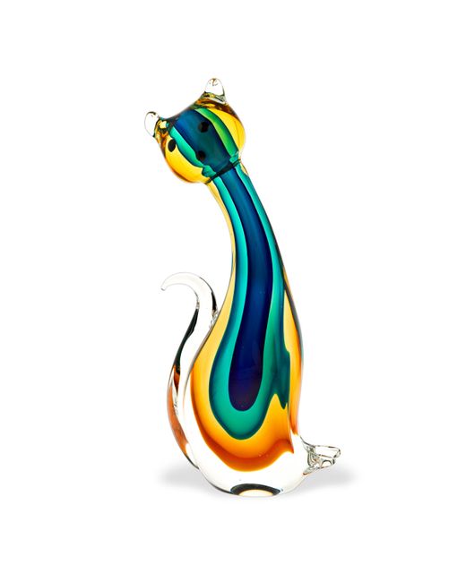 Badash Crystal 12 Cat Art Glass Sculpture