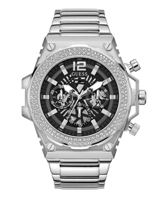 Guess Multi-Function Tone Stainless Steel Watch 48mm