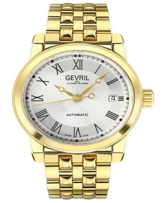 Gevril Madison Swiss Automatic Stainless Steel Bracelet Watch 39mm