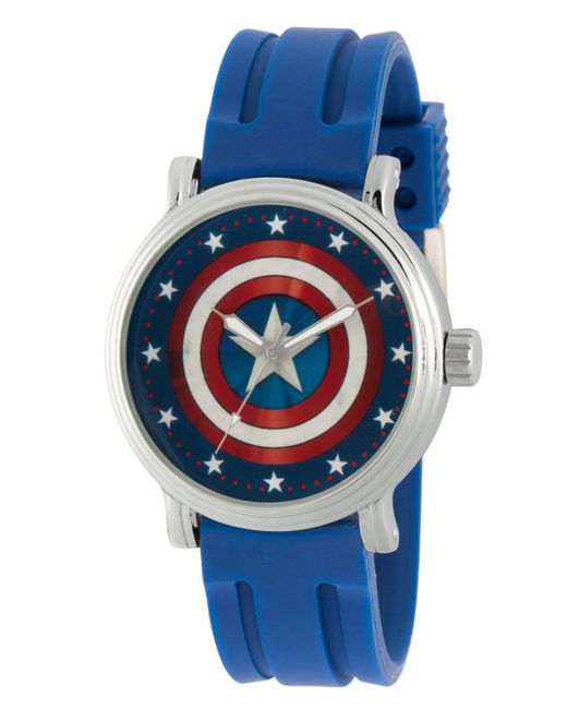 EwatchFactory Marvels Classic Captain America Strap Watch 44mm