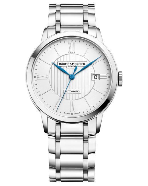 Baume & Mercier Swiss Automatic Classima Stainless Steel Bracelet Watch 40mm