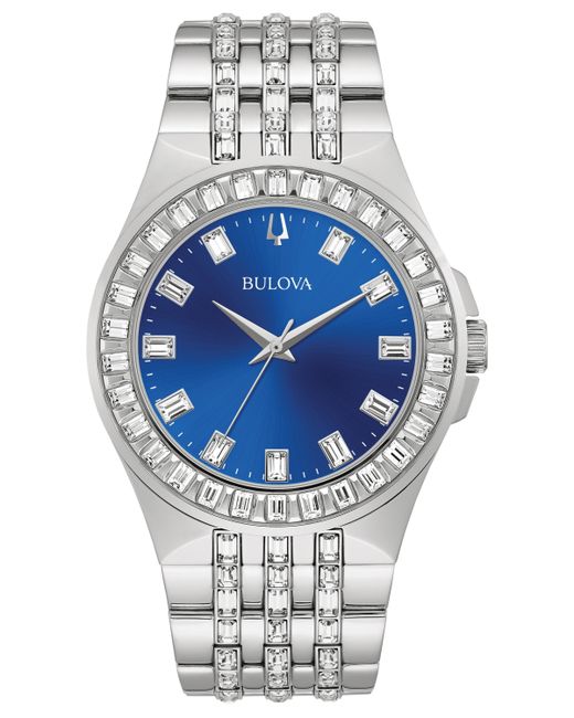 Bulova Phantom Crystal Stainless Steel Bracelet Watch 42mm