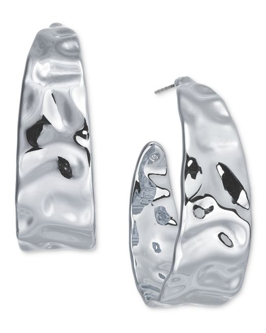 I.N.C. International Concepts Hammered Half Hoop Earrings Created for