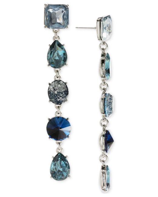 I.N.C. International Concepts Mixed Stone Linear Drop Earrings Created for