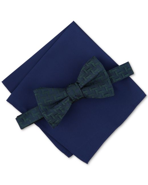 Alfani Belton Geo-Print Bow Tie Pocket Square Set Created for