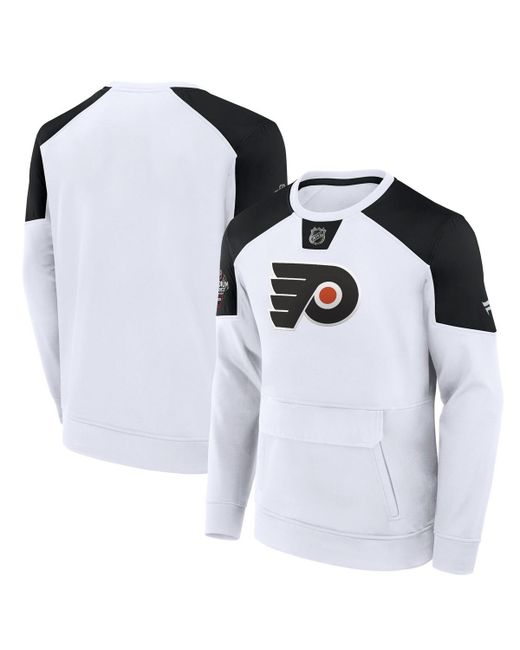 Fanatics Philadelphia Flyers 2024 Nhl Stadium Series Authentic Pro Fleece Logo Pullover Sweatshirt