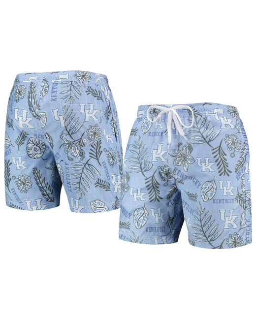 Wes & Willy Kentucky Wildcats Vintage-Like Floral Swim Trunks