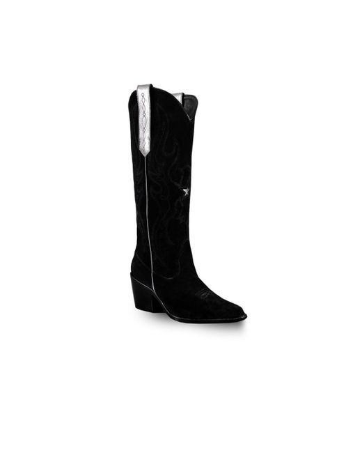 Bala Di Gala Knee-High Suede Western Boots Fenix by