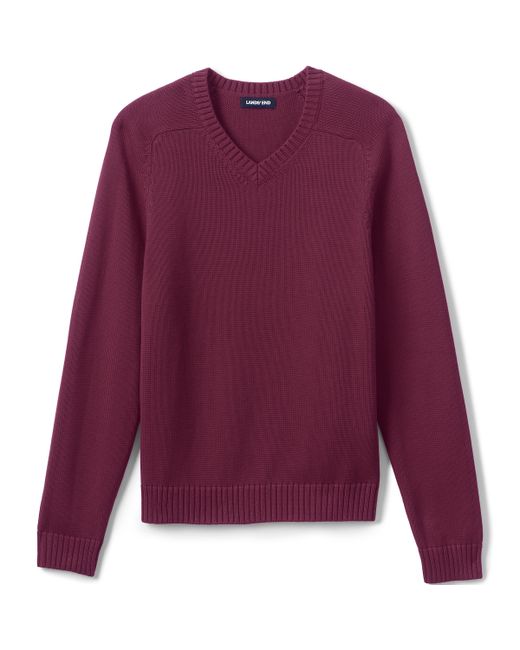 Lands' End Cotton Modal V-neck Sweater