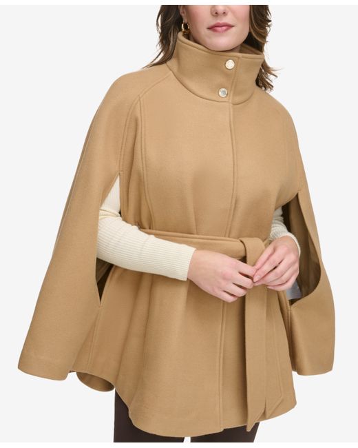 Calvin Klein Double-Breasted Cape Coat