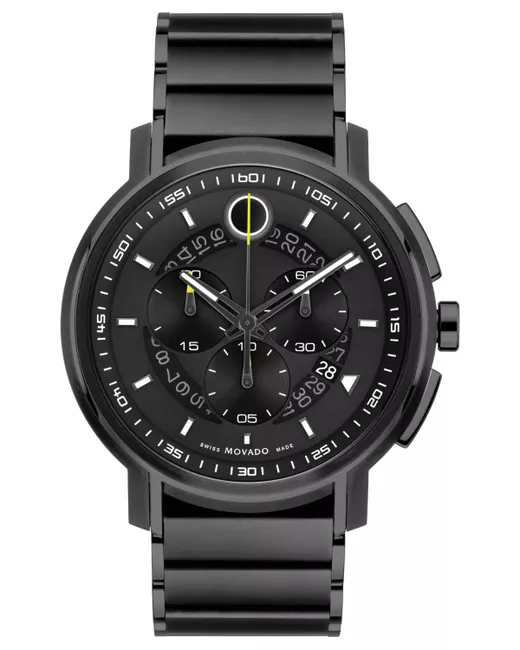Movado Swiss Chronograph Strato Gray Pvd Bracelet Watch 44mm