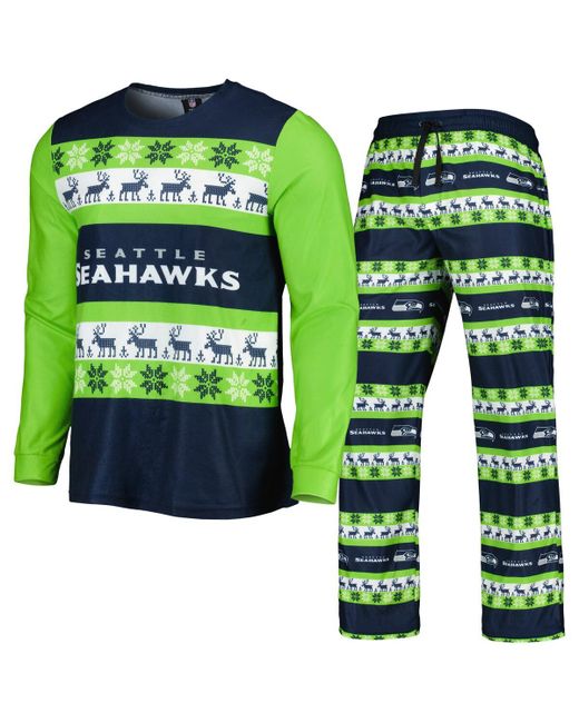 Foco College Seattle Seahawks Team Ugly Pajama Set