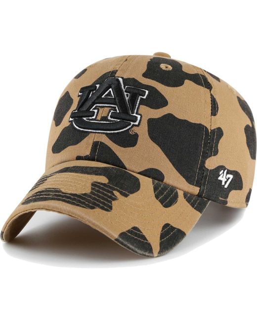 '47 Brand 47 Brand Auburn Tigers Rosette Leopard Clean Up Adjustable Hat