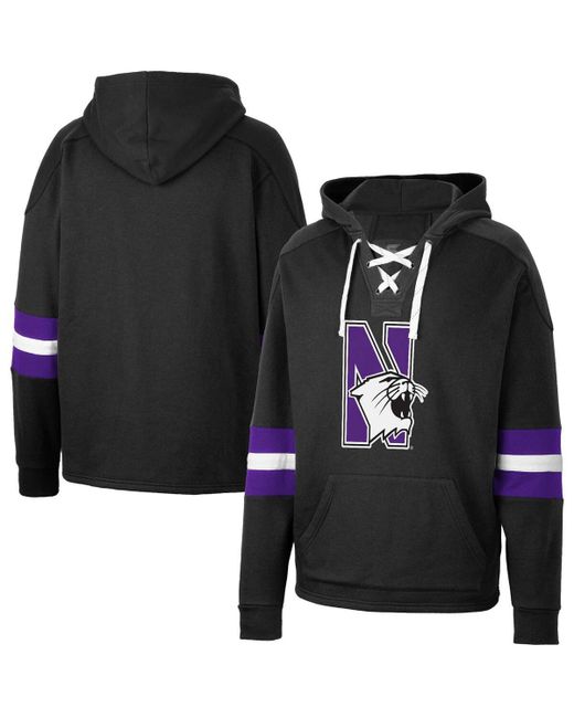 Colosseum Northwestern Wildcats Lace-Up 4.0 Pullover Hoodie