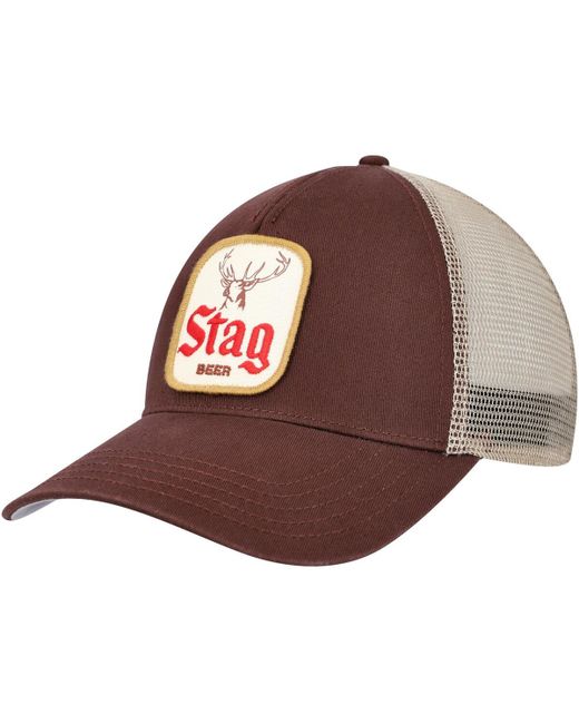 American Needle Tan Stag Valin Trucker Snapback Hat