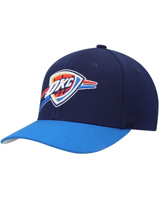 Mitchell & Ness Blue Oklahoma City Thunder Mvp Team Two-Tone 2.0 Stretch-Snapback Hat