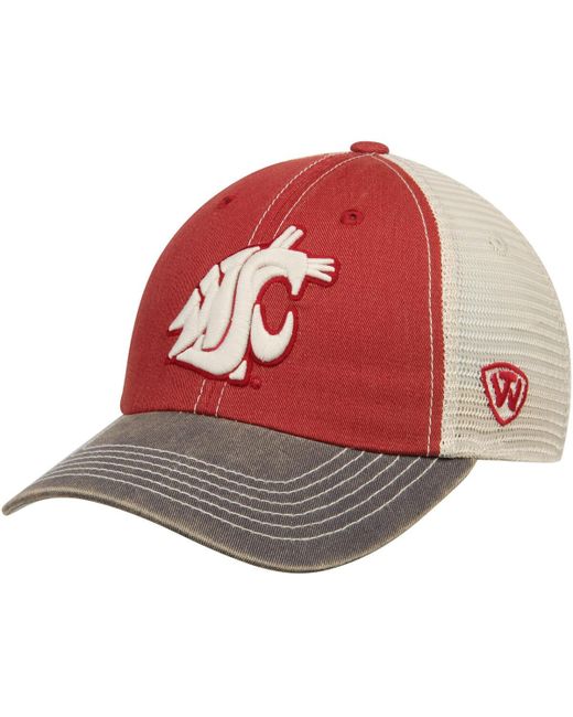 Top Of The World and Tan Washington State Cougars Offroad Trucker Hat