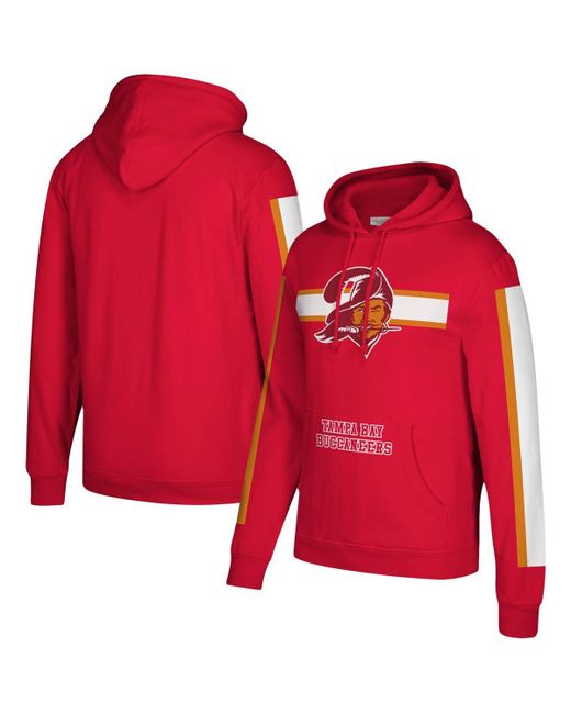 Mitchell & Ness Tampa Bay Buccaneers Three Stripe Pullover Hoodie
