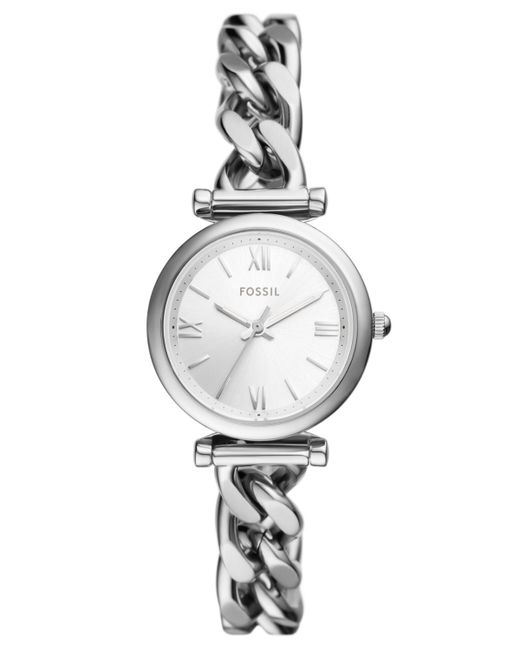 Fossil Carlie Three-Hand Stainless Steel Watch 28mm
