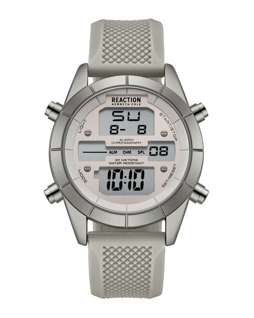 Kenneth Cole REACTION Digital Silicone Watch 44mm