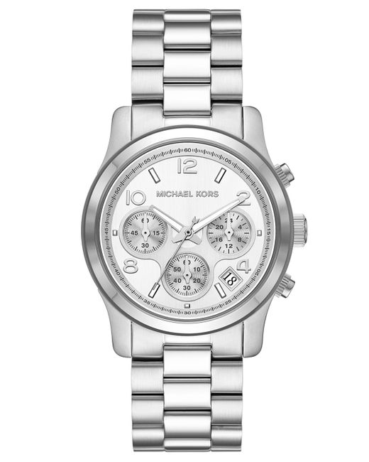 Michael Kors Runway Chronograph Tone Stainless Steel Bracelet Watch 38mm