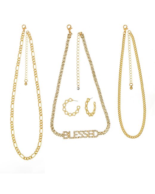 Aaliyah 3Pc Blessed Necklace And Earring Set