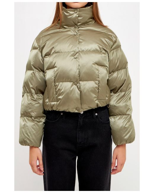 English Factory Puffer Cropped Jacket