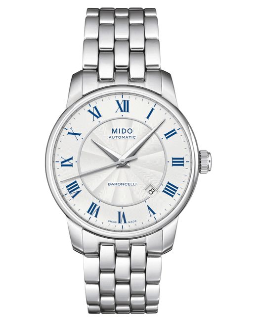 Mido Swiss Automatic Baroncelli Bracelet Watch 38mm