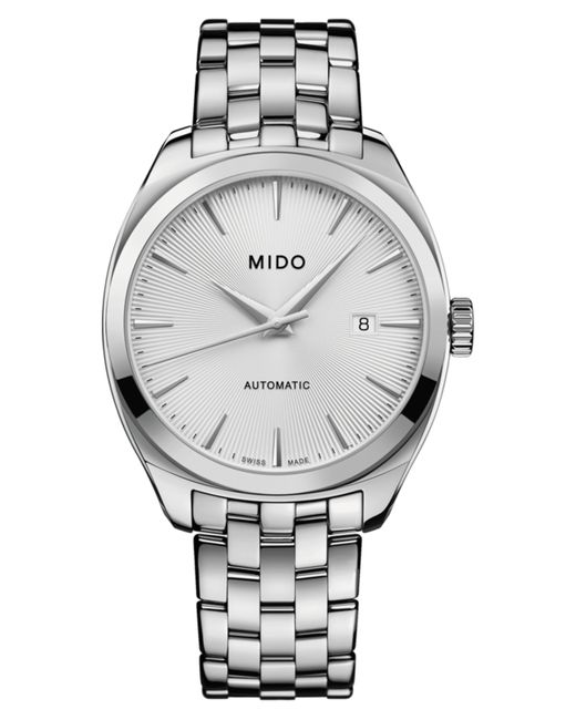 Mido Swiss Automatic Belluna Royal Stainless Steel Bracelet Watch 41mm