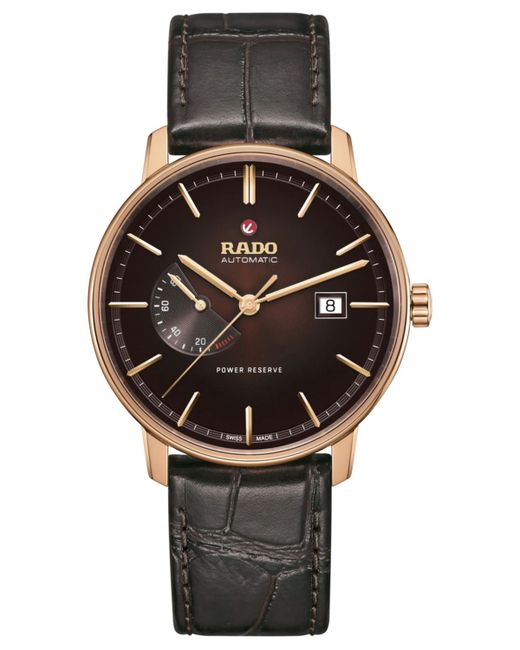Rado Swiss Automatic Coupole Classic Leather Strap Watch 41mm