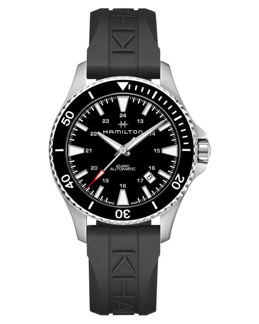 Hamilton Swiss Automatic Navy Scuba Black Rubber Strap Watch 40mm