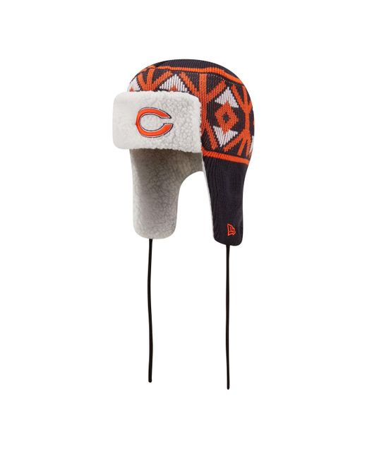 New Era Chicago Bears Knit Trapper Hat
