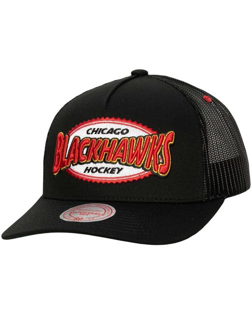 Mitchell & Ness Chicago Blackhawks Team Seal Trucker Snapback Hat