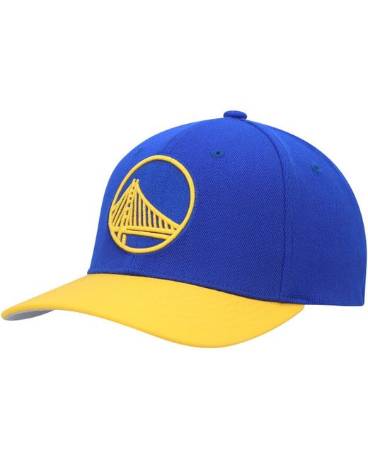 Mitchell & Ness Gold State Warriors Mvp Team Two-Tone 2.0 Stretch-Snapback Hat