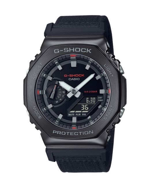 G-Shock Analog-Digital Metal Cover Cloth Band Watch 44.4mm