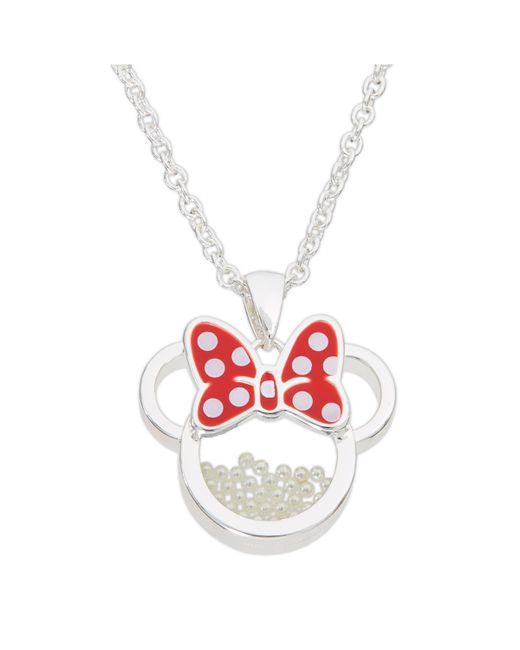 Disney Minnie Mouse Plated Birthstone Shaker Necklace 182