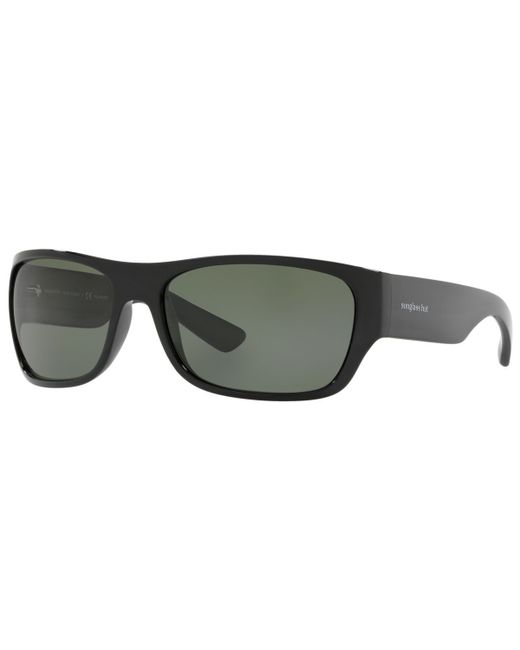 Sunglass Hut Collection Polarized Sunglasses HU2013 63 POLAR GREEN